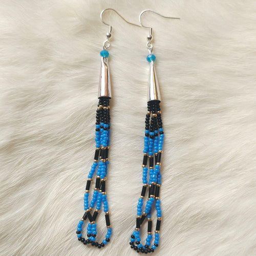Blue Gold Dangles
