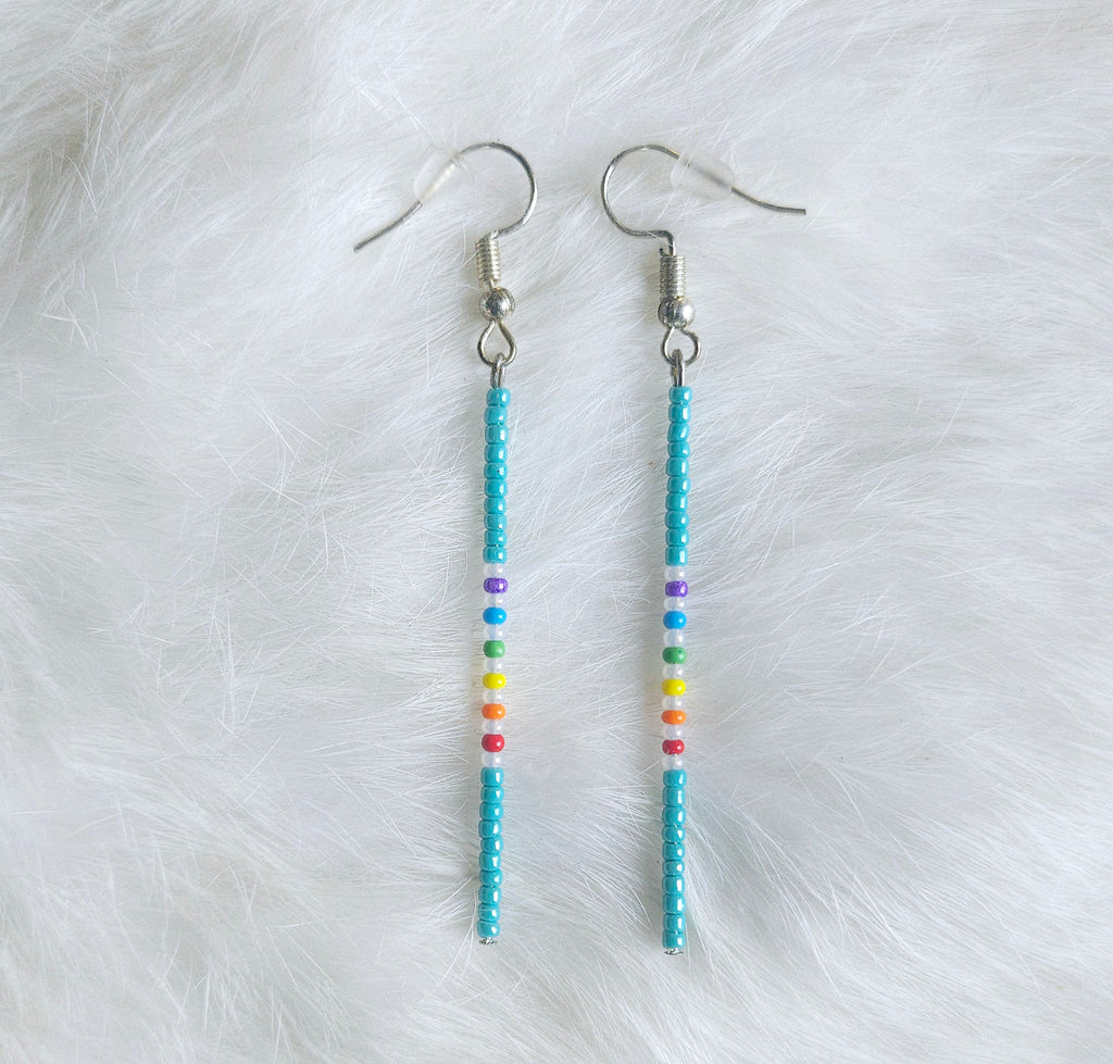 Rainbow Pin Earrings
