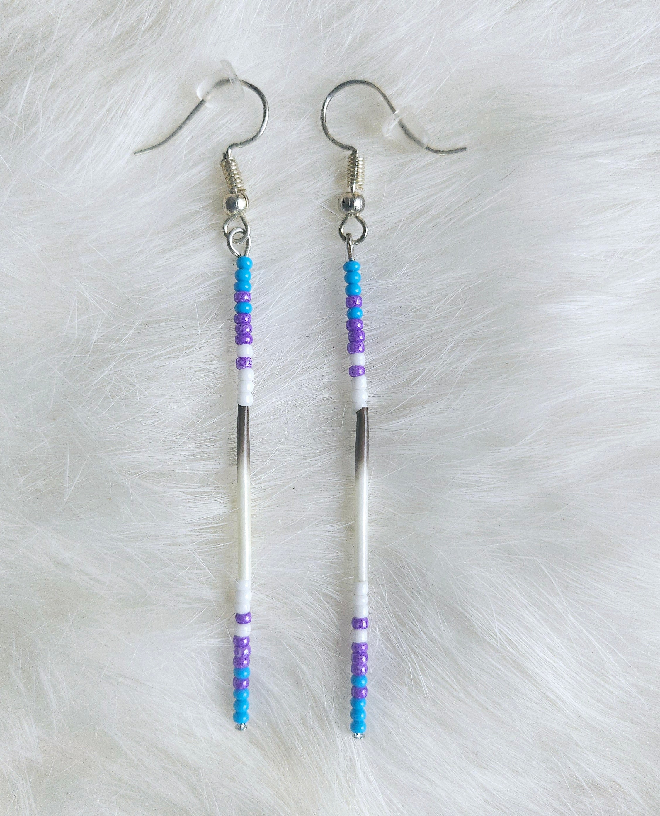 Porcupine Quill Pin Earrings