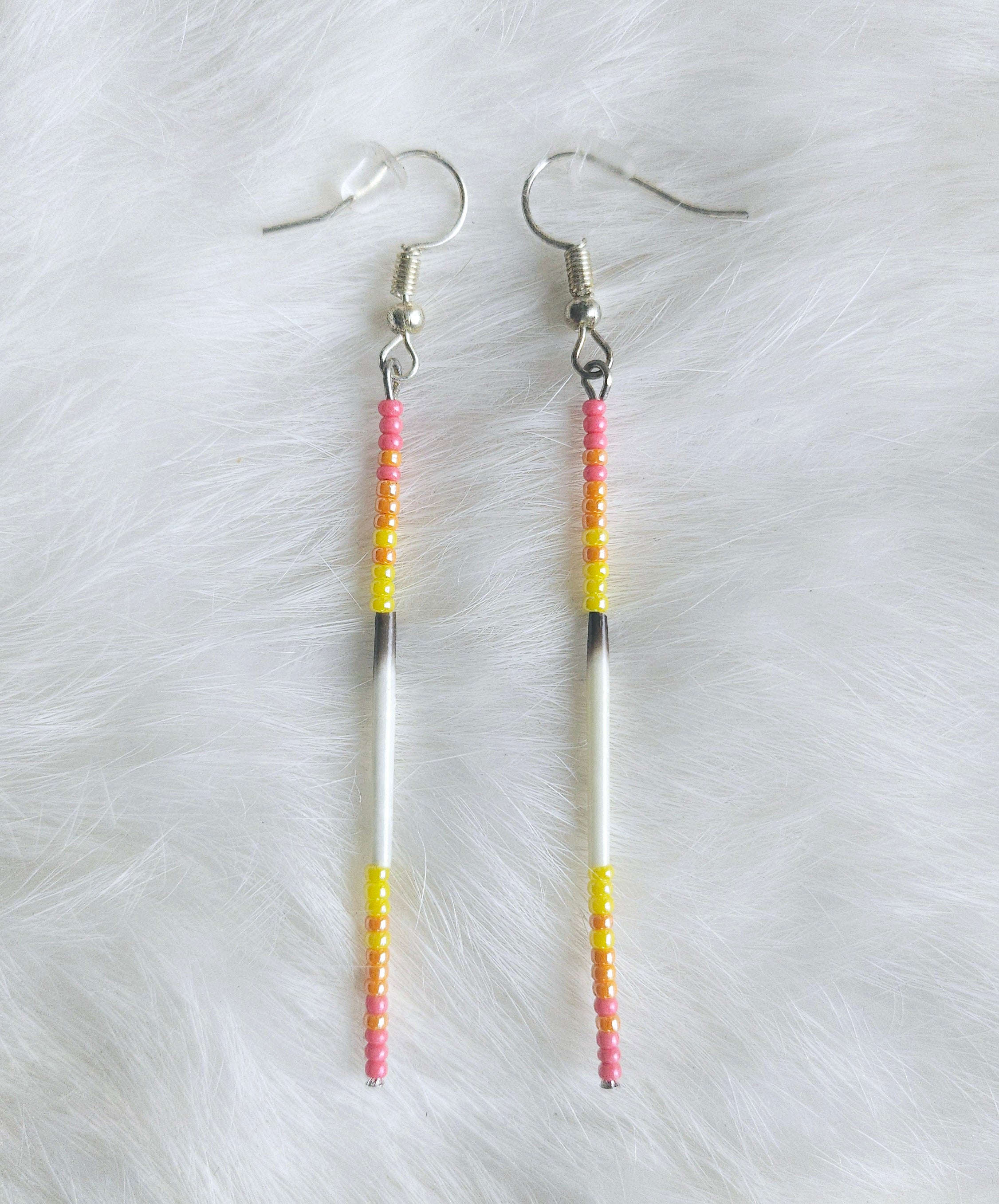 Porcupine Quill Pin Earrings