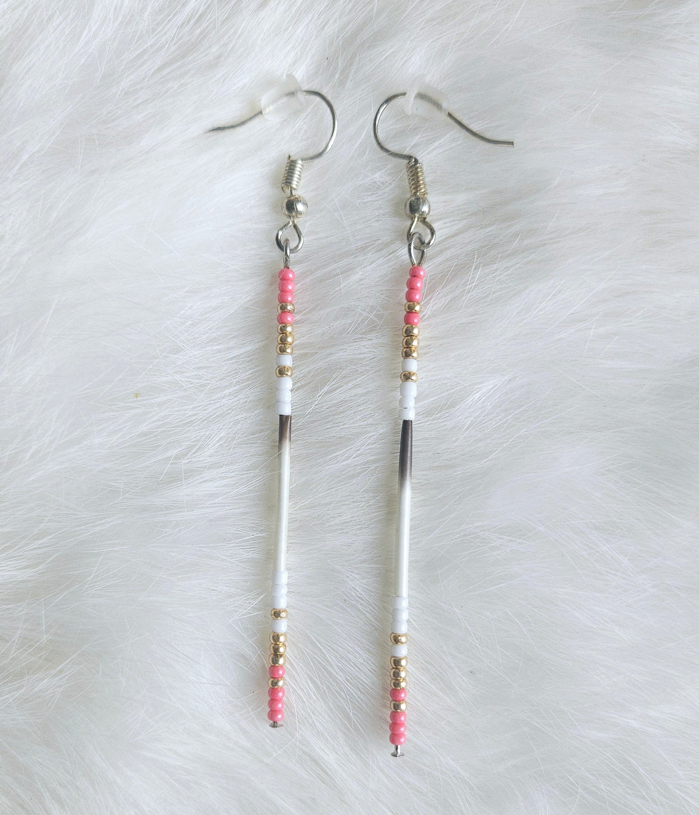 Porcupine Quill Pin Earrings