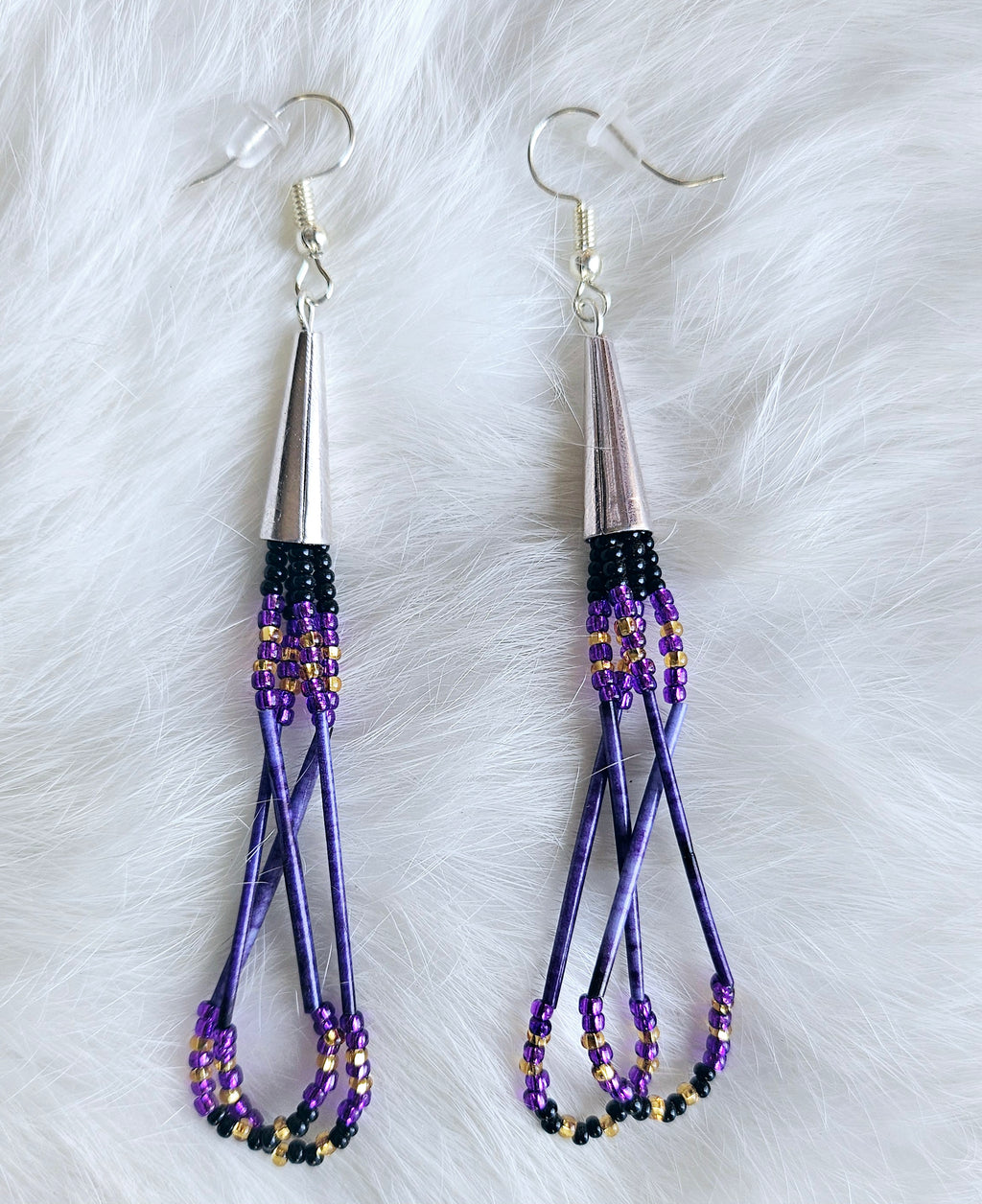 Porcupine Quill Loop Earrings