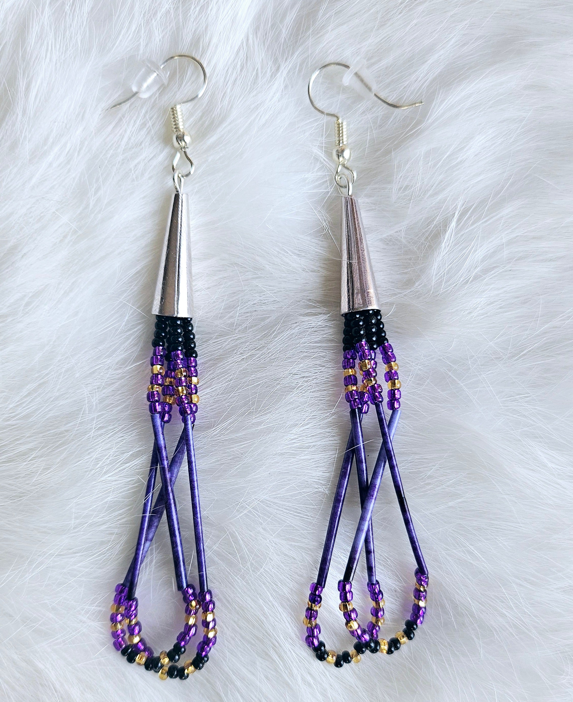 Porcupine Quill Loop Earrings