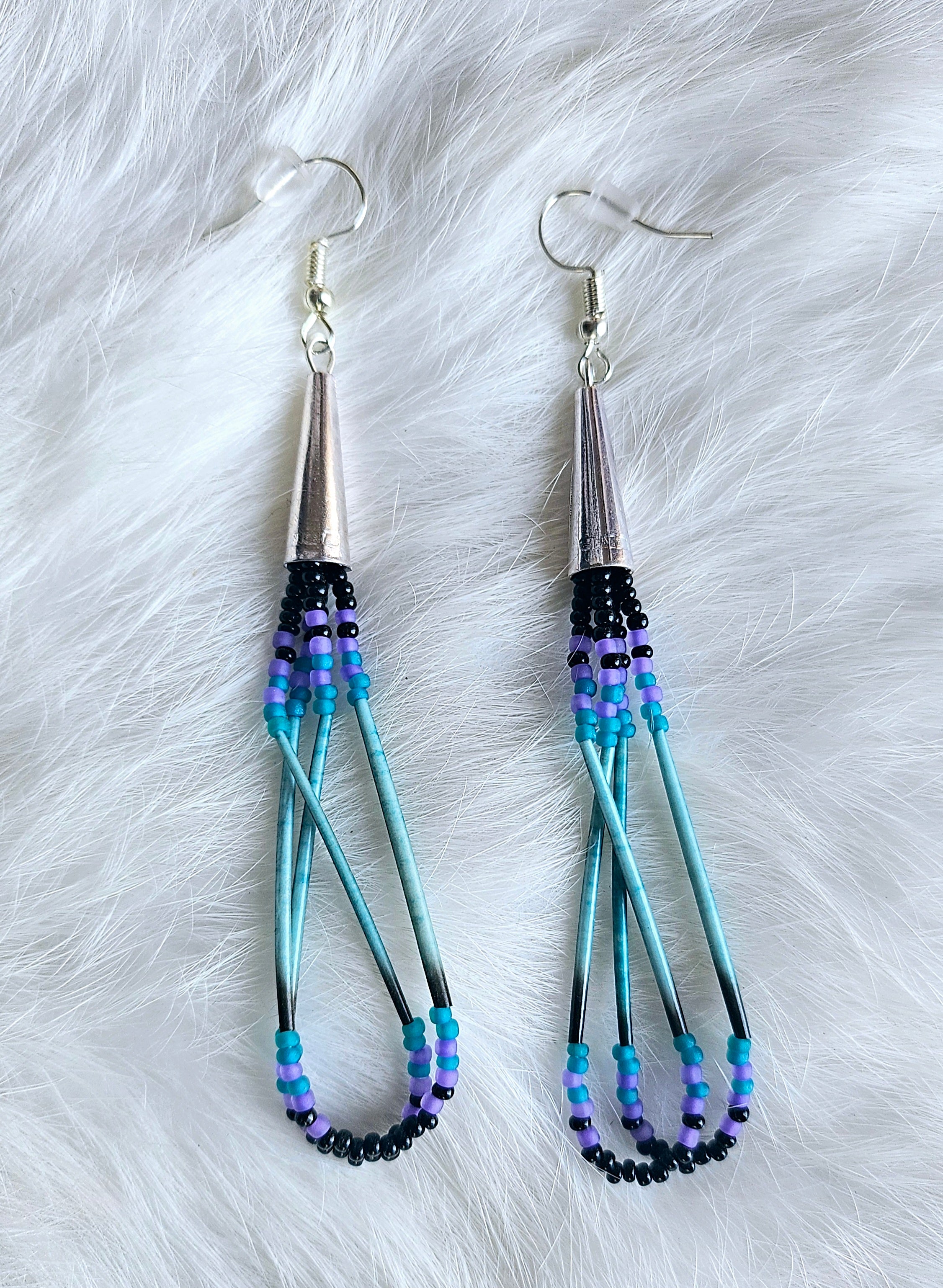 Porcupine Quill Loop Earrings