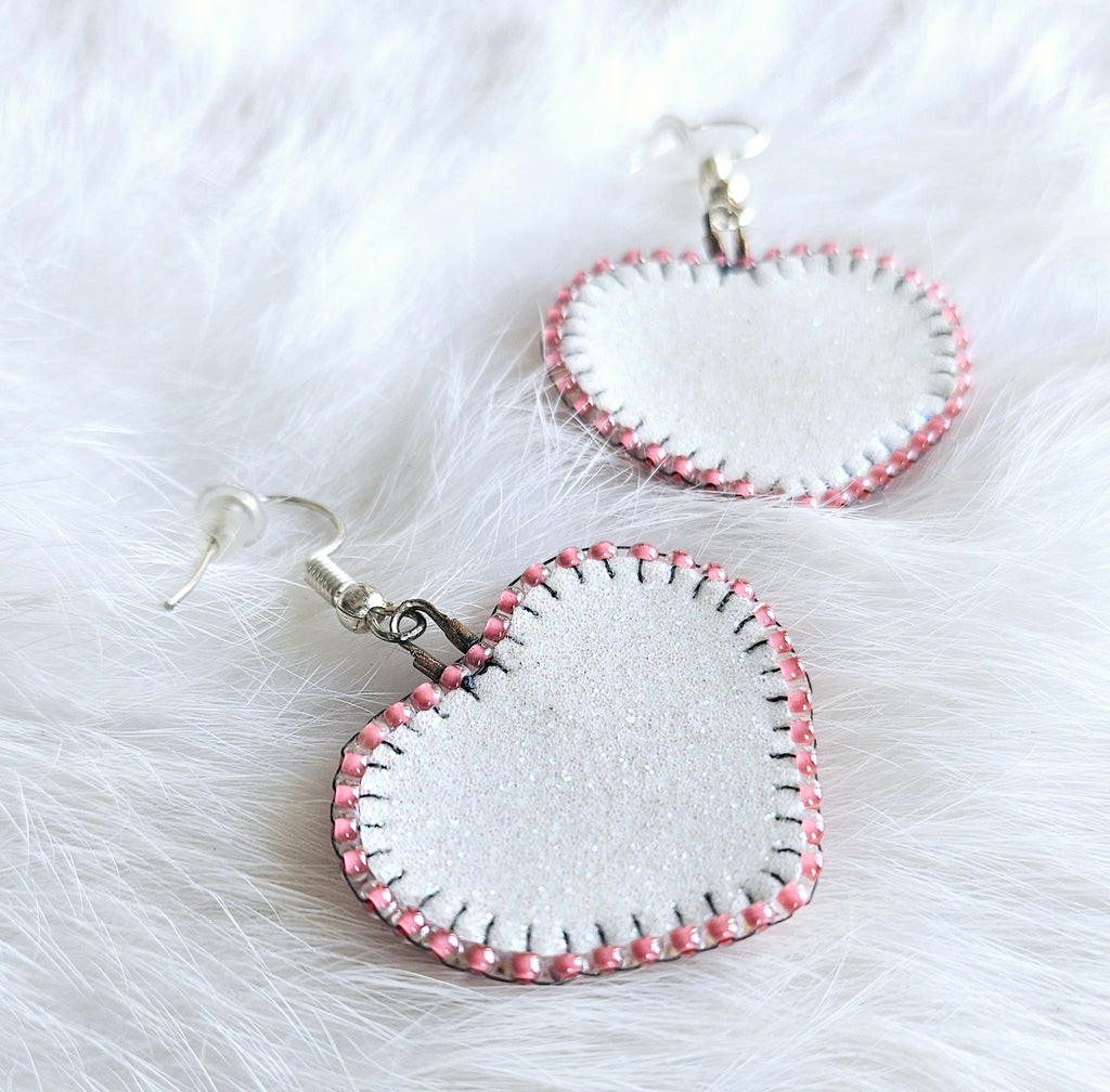 Coral Pink Mini Hearts