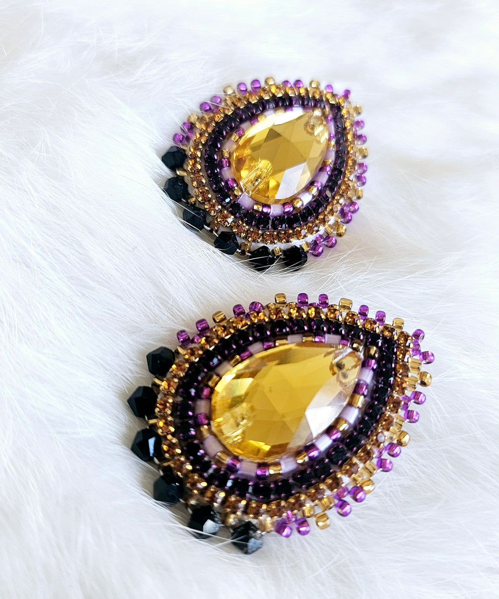 Purple & Gold Drops