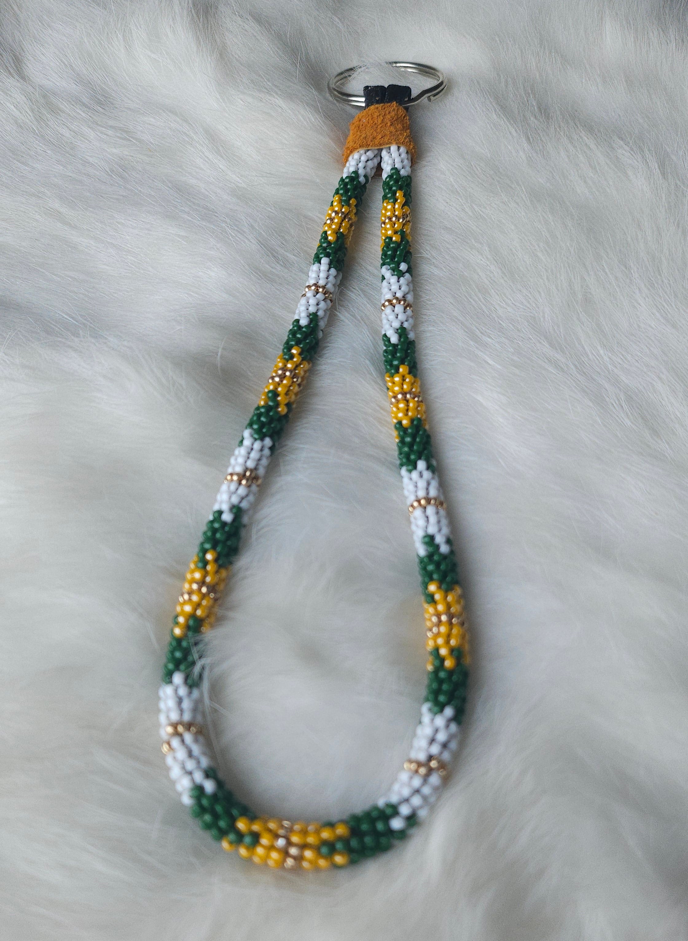 Green & Gold Wristlet