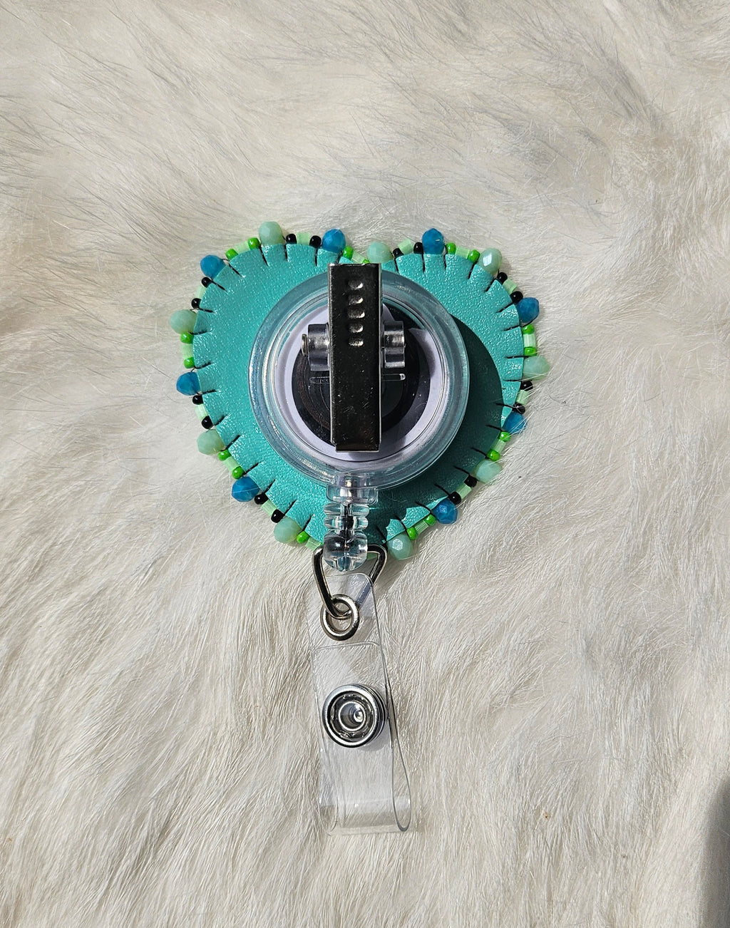 Matte Heart Badge Reel