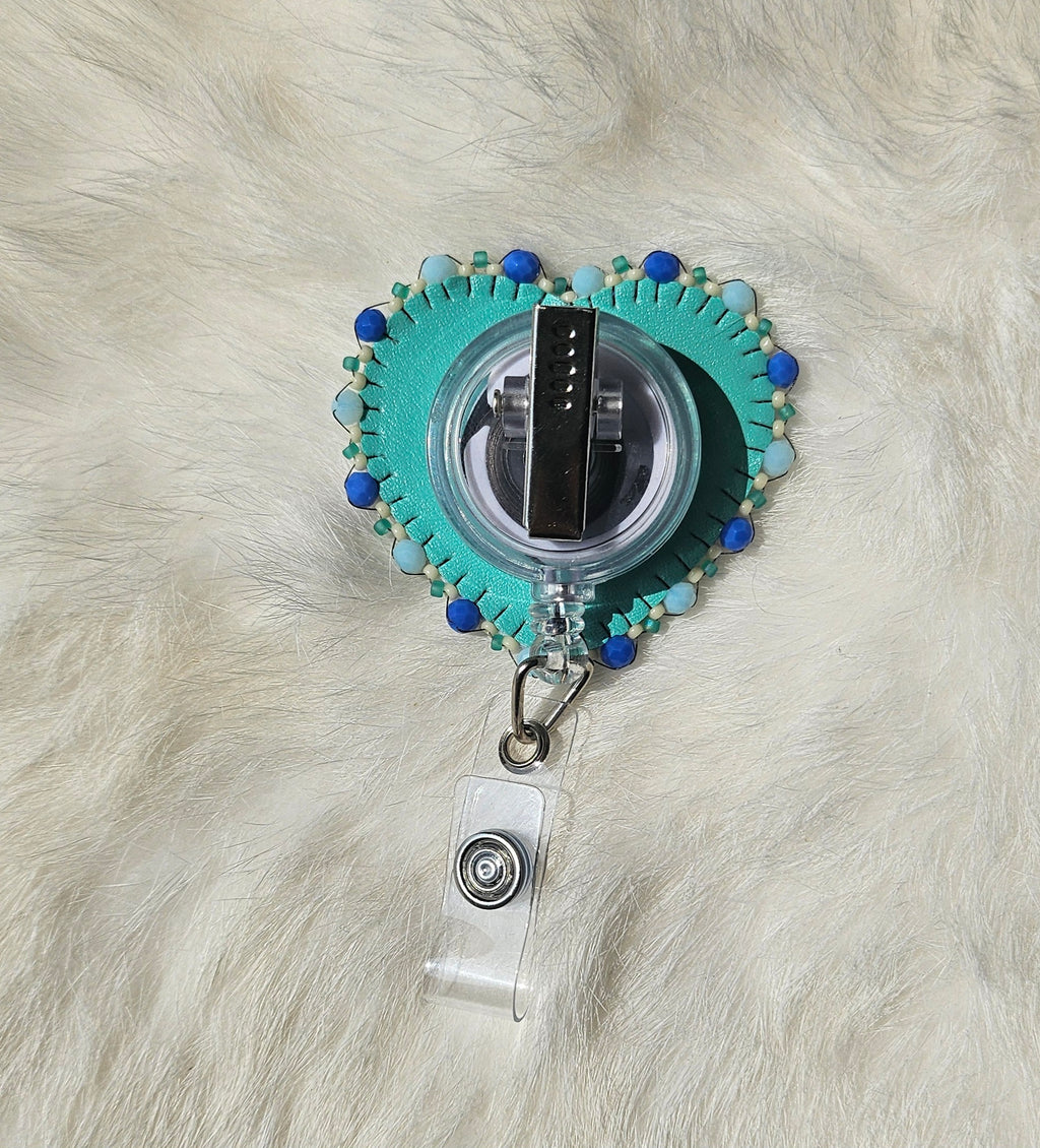 Matte Heart Badge Reel