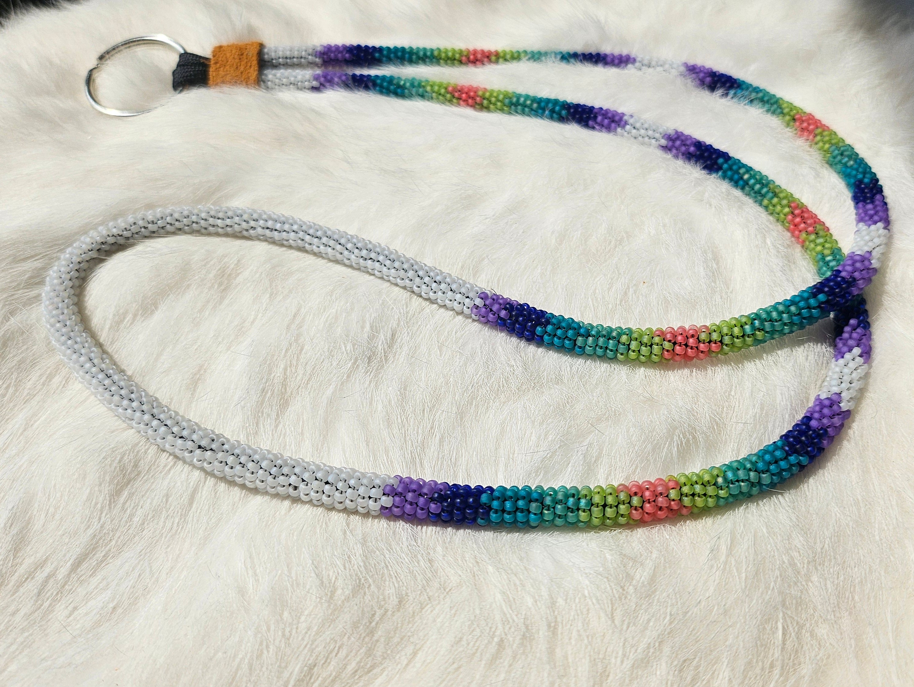 Matte Multicolored Lanyard