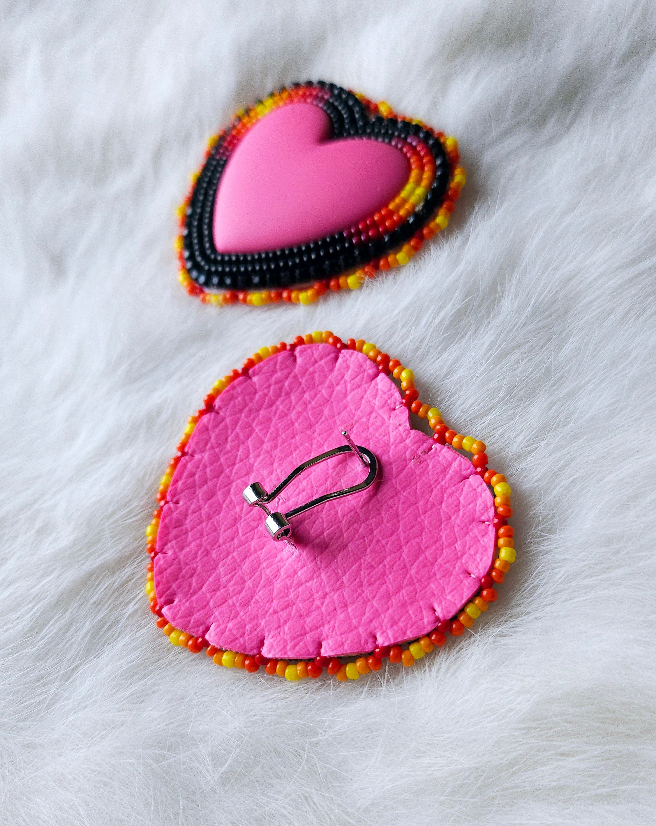 Pink Fire Earrings