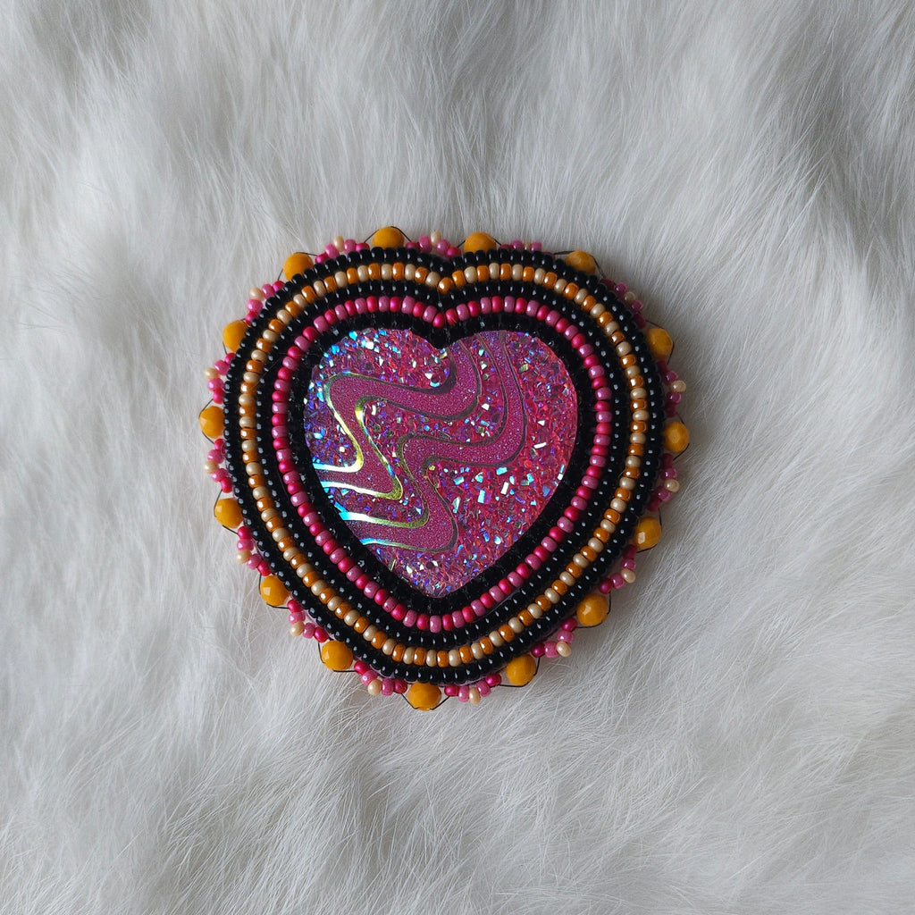 Berry Orange Heart Grip