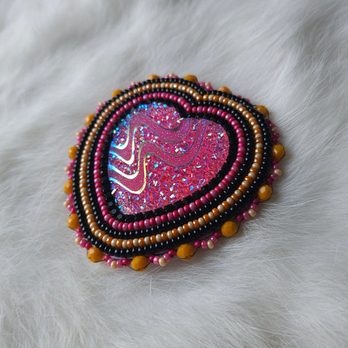 Berry Orange Heart Grip